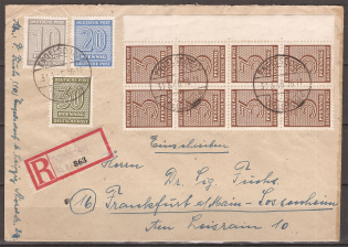 1946 Soviet occupation registered cover CV 180 EUR