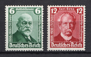 1936 Third Reich, Germany (Full Set, CV $20, MNH)