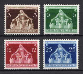 1936 Third Reich, Germany (Full Set, CV $30, MNH)
