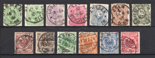 1880-1900 Germany (Group of Stamps, Canceled)