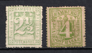 1864 Hamburg, Germany (CV $220)