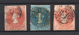 1856-65 Chile (Canceled, CV $40)