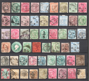 India, British Colonies (Group of Stamps, Canceled)