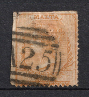 1863-81 1p Malta, British Colonies (Canceled, CV £110)