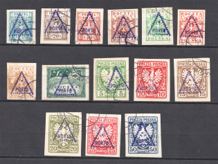 Poland Postage Due Revenue Stamps (Canceled)