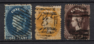 1867-70 Ceylon, British Colonies (Canceled, CV £40)