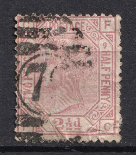 1876 2.5p Great Britain (Canceled, CV £60)