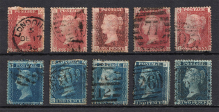 1858-79 Great Britain (Full Set, Canceled)