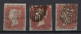 1841 Great Britain (Full Set, Canceled, CV £80)