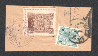 Austria - Bogorodsk 1895 (25 May) Zemstvo. Combination piece from Austria to Bogorodsk district