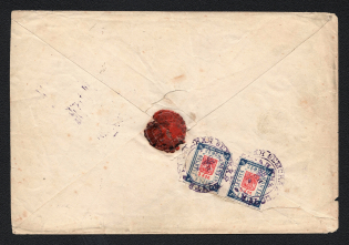 Gadiach Zemstvo registered cover locally addressed from some village to the administration of the district