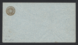 1891 Rzhev Zemstvo 3k Postal Stationery Cover, Mint (Schmidt #16, CV $300)