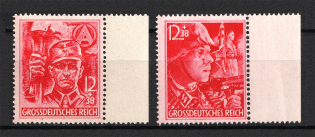 1945 Third Reich Last Issue, Germany (Perforated, Full Set, CV $120, MNH)