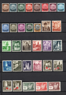 1939-43 General Government, Germany (4 Scans, Full Sets, CV $50)