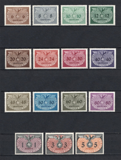 1940 General Government, Germany Official Stamps (Full Set, CV $80, MNH)