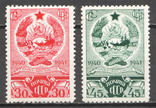 1941 USSR First Anniversary of the Karelian-Finnish SSR (Full Set)