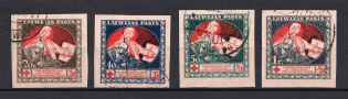 1920 Latvia (ROSE Banknotes, Full Set, Canceled, CV $20)