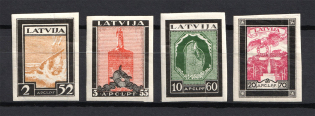 1933 Latvia Airmail (Imperforated, Full Set, CV $80, MNH/MH)