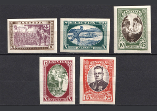 1932 Latvia (Imperforated, Full Set, CV $50, MH/MNH)