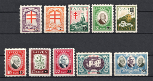 1931 Latvia (Full Set, Signed, CV $120, MH/MNH)