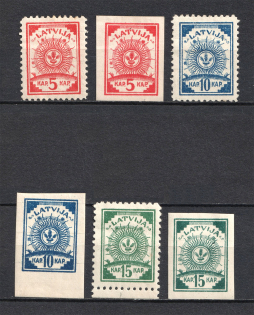 1919 Latvia (Full Set, CV $20)