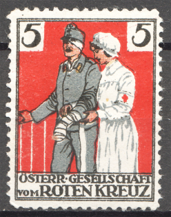 Austria Red Cross Society `5` Non-Postal