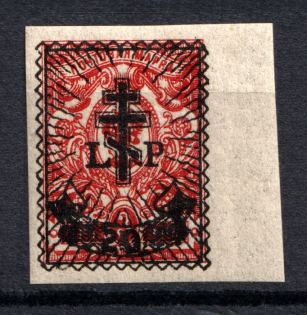 1919 20k on 3k Russia West Army, Russia Civil War (MNH)