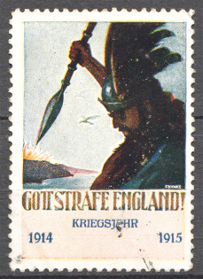 1915 Germany Anti-English Propaganda Anglophobia Non-Postal (Cancelled)