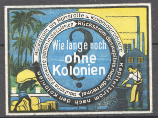 Germany Сonnection with the Сolonies Propaganda Non-Postal