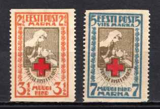 1921-22 Estonia (MISSED Perforation, Print Error, Full Set, CV $120)