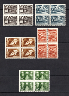 1947 Moscow Subvay, Soviet Union USSR (Blocks of Four, MNH)