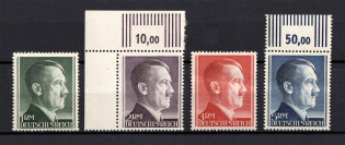 1942 Third Reich, Germany (Control Numbers, Perf 14, Full Set, CV $20, MNH)