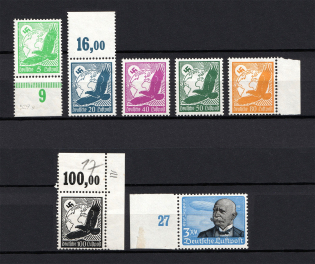 1934 Third Reich, Germany (Mi. 529y-539y, Horizontal Gum, CV $720, MNH/MH)