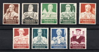 1934 Third Reich, Germany (Mi. 556-564, Signed, CV $700, MNH/MLH)