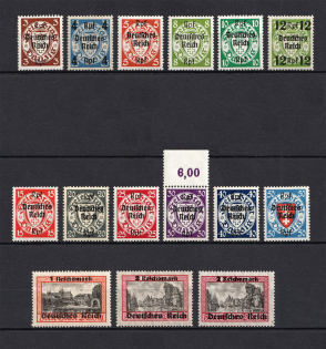 1939 Third Reich, Germany (Mi. 716-729, Full Set, CV $300, MNH)