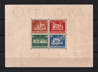 1935 Third Reich, Germany `OSTROPA` (Souvenir Sheet Mi. 3, CV $1,430)