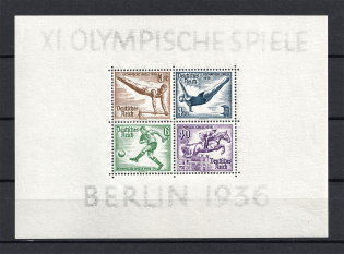 1939 Third Reich, Germany (Souvenir Sheet Mi. 5x, CV $160, MNH)