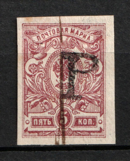 1920 Kustanay (Turgayskaya) `5 Руб` Geyfman №40, Local Issue, Russia Civil War (Canceled)