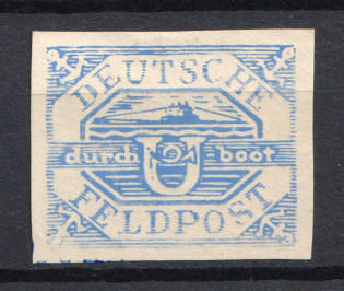 1945 Hela Submarine (U-Boot Hela) Island Mail Fieldpost, Germany (Mi. 13a, Signed, CV $450)