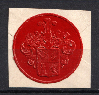 Russia Coat of Arms Mail Seal Label