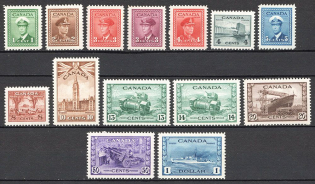 1942-48 Canada British Empire Perf. 12 CV 140 GBP (Full Set)