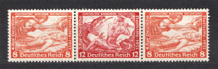 1933 Third Reich, Germany (Se-tenant, CV $120, MNH)