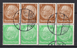 1936-37 Third Reich, Germany (Block, Canceled, CV $70)