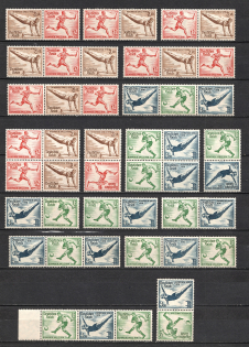 1936 Third Reich, Germany Collection (Se-tenant, CV $340, MNH/MH)