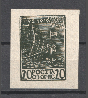 `20` Poland, POCZTA OB.OF.IIC, WWII Camp Post (ESSAY, MNH)