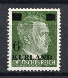 1945 6/5pf Occupation of Kurland, Germany (Signed, CV $60)