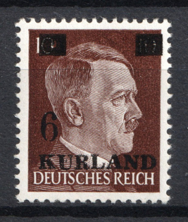 1945 6/10pf Occupation of Kurland, Germany (Signed, MNH)