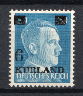 1945 6/20pf Occupation of Kurland, Germany (Signed, MNH)