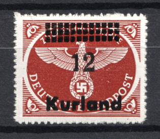 1945 `12` Occupation of Kurland, Germany (Signed, MNH)