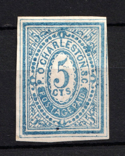 1861 5c Charleston, Confederate States of America, Local